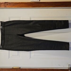 Loft Faux Leather Pull On Pants Black Medium